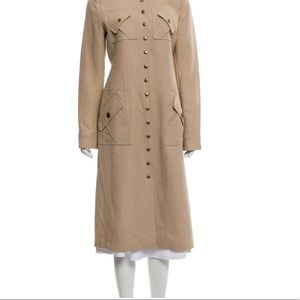 CELINE Long Linen Coat